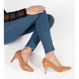 Seastar Bombas de color beige oscuro en el talón alto 2 Seastar Bombas de color beige oscuro en el talón alto 2