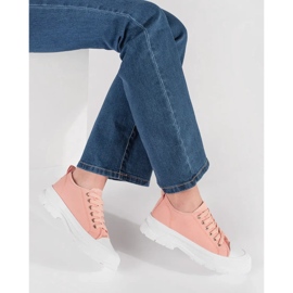 Zapatillas clásicas en la plataforma rosa claro rosado 3