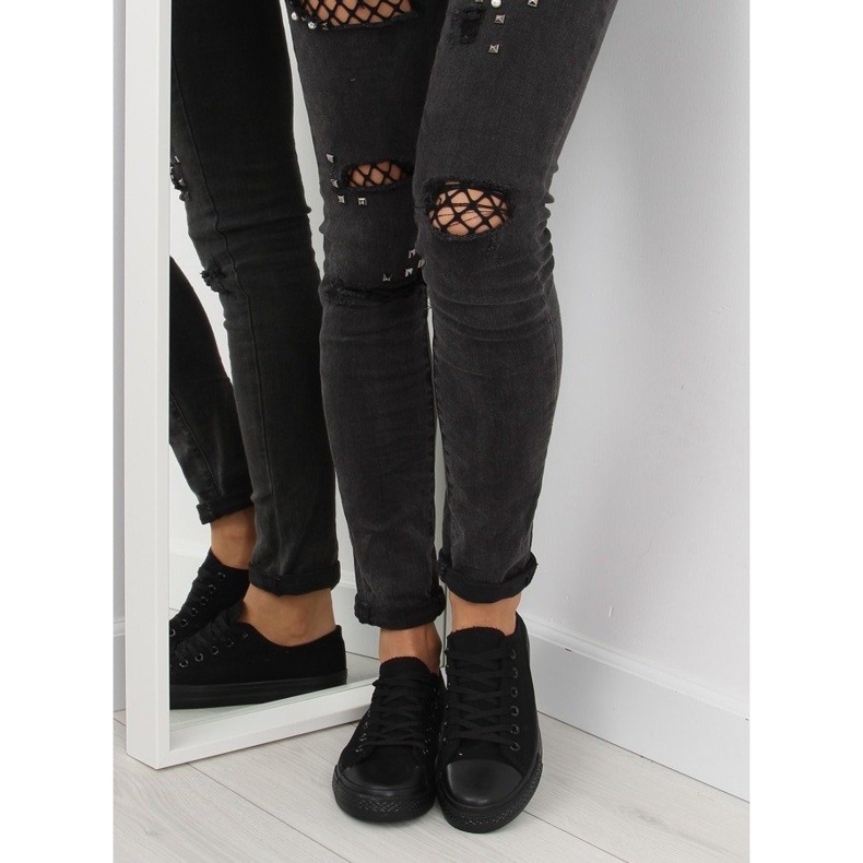 Deportivas mujer negro monocolor negro 2 Deportivas mujer negro monocolor negro 2