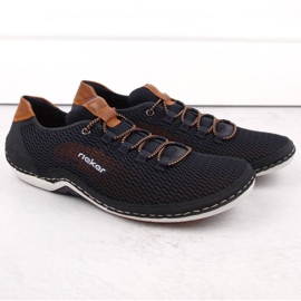 Zapatos cómodos Rieker M RKR666 azul marino 11