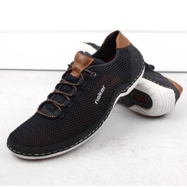 Zapatos cómodos Rieker M RKR666 azul marino 12