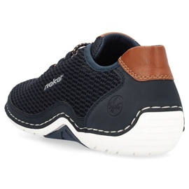 Zapatos cómodos Rieker M RKR666 azul marino 22