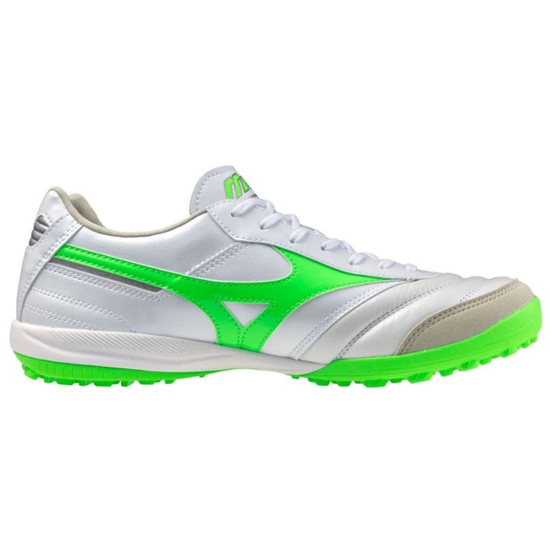 Zapatos de fútbol Mizuno Morelia Hall Elite TF Q1GA251237 blanco 1