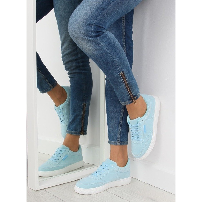 Deportivas de mujer de ante azul NB172 Azul blanco 1 Deportivas de mujer de ante azul NB172 Azul blanco 1