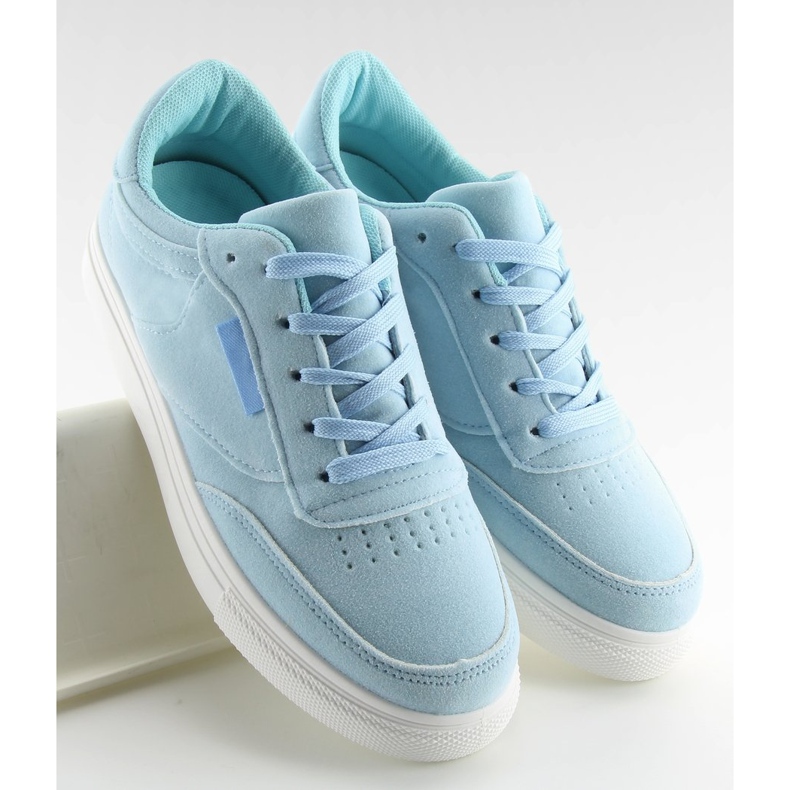 Deportivas de mujer de ante azul NB172 Azul blanco 2 Deportivas de mujer de ante azul NB172 Azul blanco 2