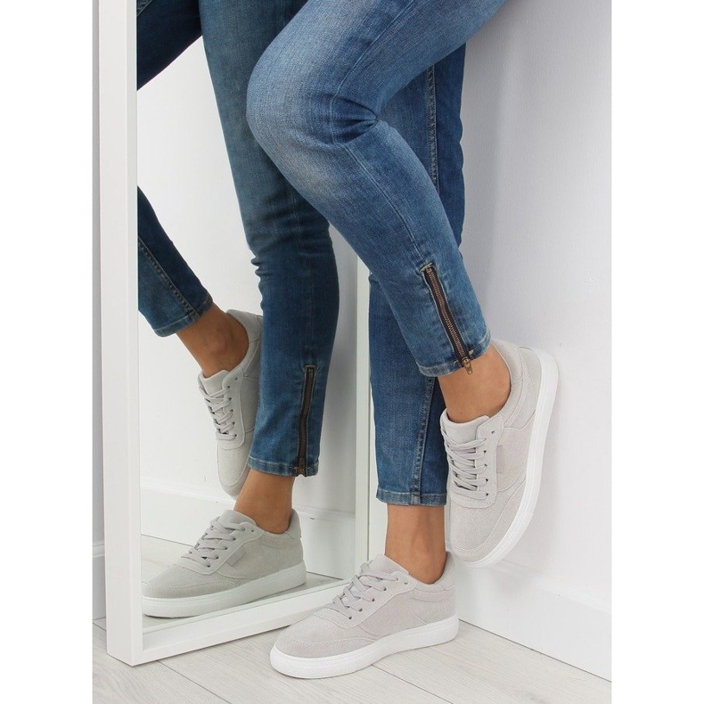 Deportivas mujer ante gris NB172 LT.GRAY blanco 1