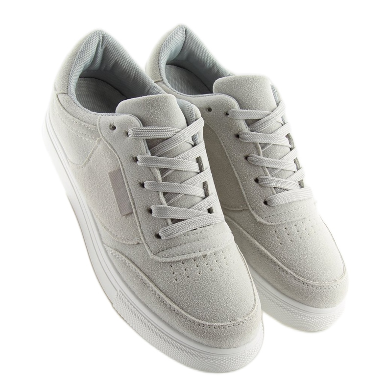 Deportivas mujer ante gris NB172 LT.GRAY blanco 2 Deportivas mujer ante gris NB172 LT.GRAY blanco 2