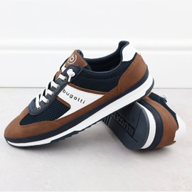 Zapatos deportivos masculinos casuales azul marino azul bugatti rr153131 3