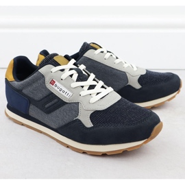 Zapatos deportivos masculinos azul marino bugatti rr153135 1