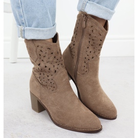 Botas de pura femenina Brown Sede S.Barski Hy51-125 marrón 3