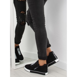 Deportivas cuña negras NB168 negro 1 Deportivas cuña negras NB168 negro 1