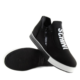 Deportivas cuña negras NB168 negro 2 Deportivas cuña negras NB168 negro 2