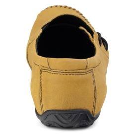 Olivier Zapatos para hombres mocasines de cuero insertado 306 kz camello amarillo 7