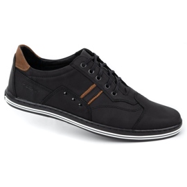 Polbut Zapatos casual hombre 1801 negro nubuck / camel 6