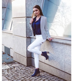 Olivier Sara Botas de tacón azul marino 5 Olivier Sara Botas de tacón azul marino 5