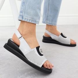 Jezzi Sandalias de mujeres en una plataforma con plata jeszi RMR2267-2 2 Jezzi Sandalias de mujeres en una plataforma con plata jeszi RMR2267-2 2