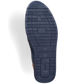 Zapatos para hombres cómodos mocasines azul marino Rieker 11954-14 1 Zapatos para hombres cómodos mocasines azul marino Rieker 11954-14 1