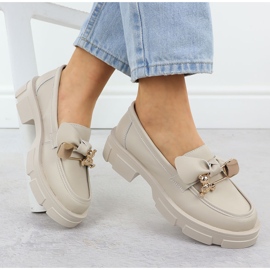 Tacones de cuero Filippo DP610 Cuero beige 1