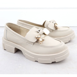 Tacones de cuero Filippo DP610 Cuero beige 6
