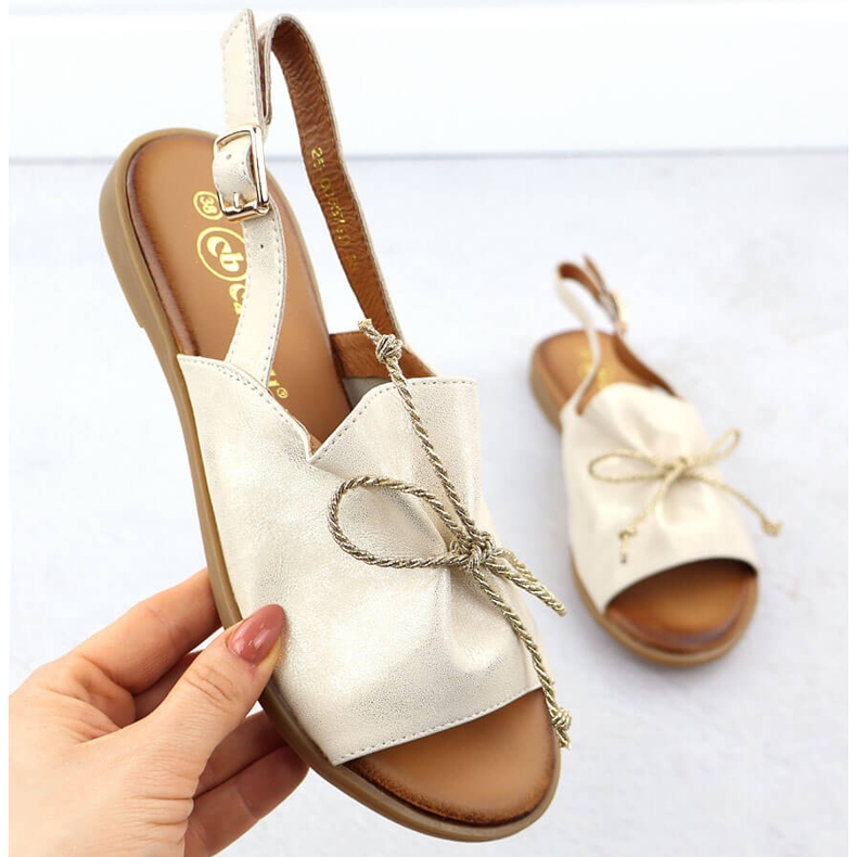 Cambell Sandalias de cuero para mujeres Camell SZ00657 dorado 1 Cambell Sandalias de cuero para mujeres Camell SZ00657 dorado 1