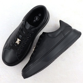 Cambell Zapatos deportivos de cuero para mujeres con Camell Negro SZ00635 Oso de peluche 2