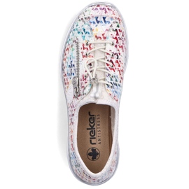 Zapatos deportivos femeninos abiertos rieker blancos l3252-90 6