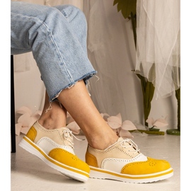 Zapatos de Oxford clásico amarillo 2