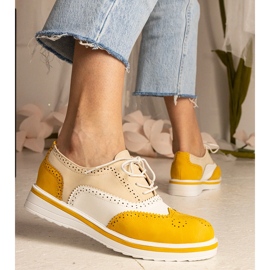 Zapatos de Oxford clásico amarillo 4