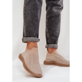 S.Barski Zapatos deportivos femeninos cortados con TW121 beige 2