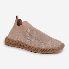 S.Barski Zapatos deportivos femeninos cortados con TW121 beige 4
