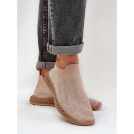 S.Barski Zapatos deportivos femeninos cortados con TW121 beige 3