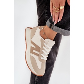 Zapatillas Deportivas Mujer con Plataforma, Beige 5
