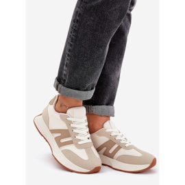 Zapatillas Deportivas Mujer con Plataforma, Beige 1