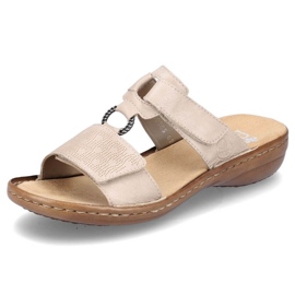 Cómodas chanclas Rieker RKR681 beige 9