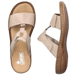 Cómodas chanclas Rieker RKR681 beige 16
