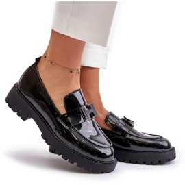 Vinceza 62187 mocasines lacados negro 4