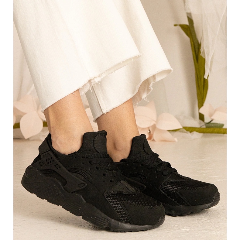 Zapatillas de deporte de zapatillas negras negro 1