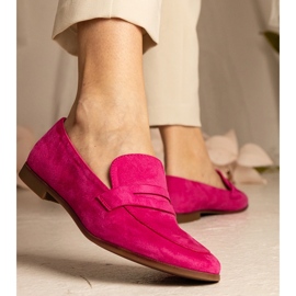 Mocasines clásicos de mujer rosa rosado 3