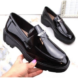 Filippo W PAW463 zapatos sin cordones de charol negro 9