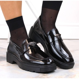 Filippo W PAW463 zapatos sin cordones de charol negro 14