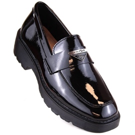 Filippo W PAW463 zapatos sin cordones de charol negro 16