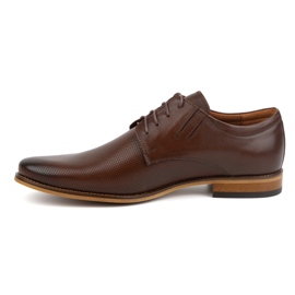 Olivier Zapatos de cuero elegantes para hombres 483 en un color marrón oscuro 1