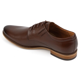 Olivier Zapatos de cuero elegantes para hombres 483 en un color marrón oscuro 5