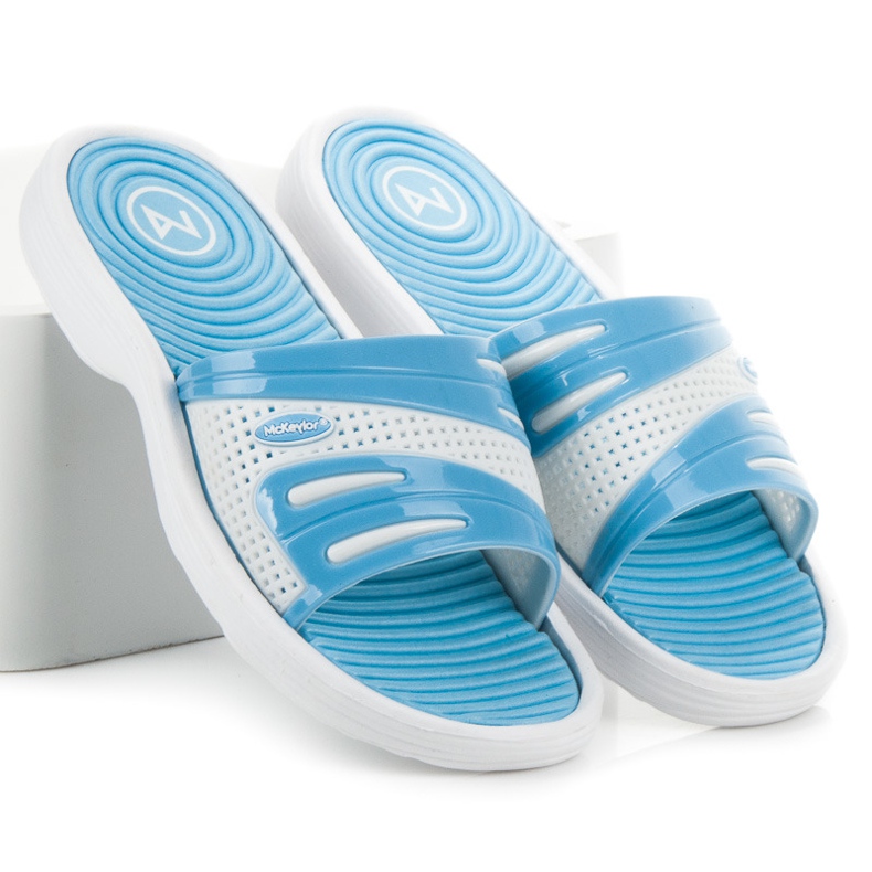 Mckeylor Zapatillas de piscina azul 1