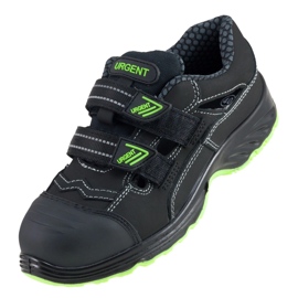 Zapatos de trabajo de velcro urgente 350/s1 negro 1
