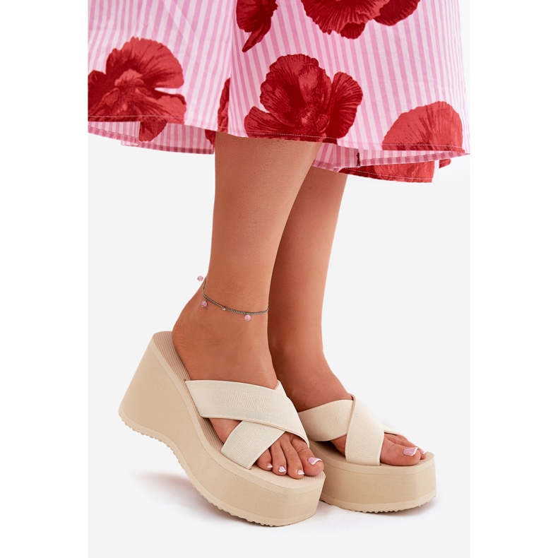 Flip Flip Flip Flip en cuña y beige de plataforma 2