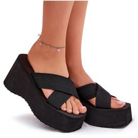 Flip Flip Flip Flip en Wedge y Platform Black negro 9