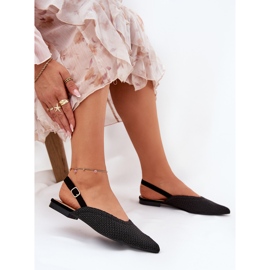 Bailarinas con trenza y dedos puntiagudos negros 7