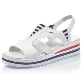 Sandalias cuña Rieker W V02Y5 blanco 13