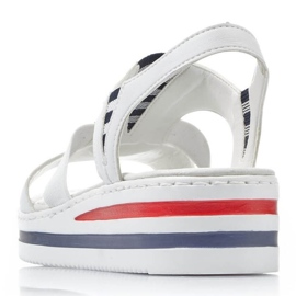 Sandalias cuña Rieker W V02Y5 blanco 15